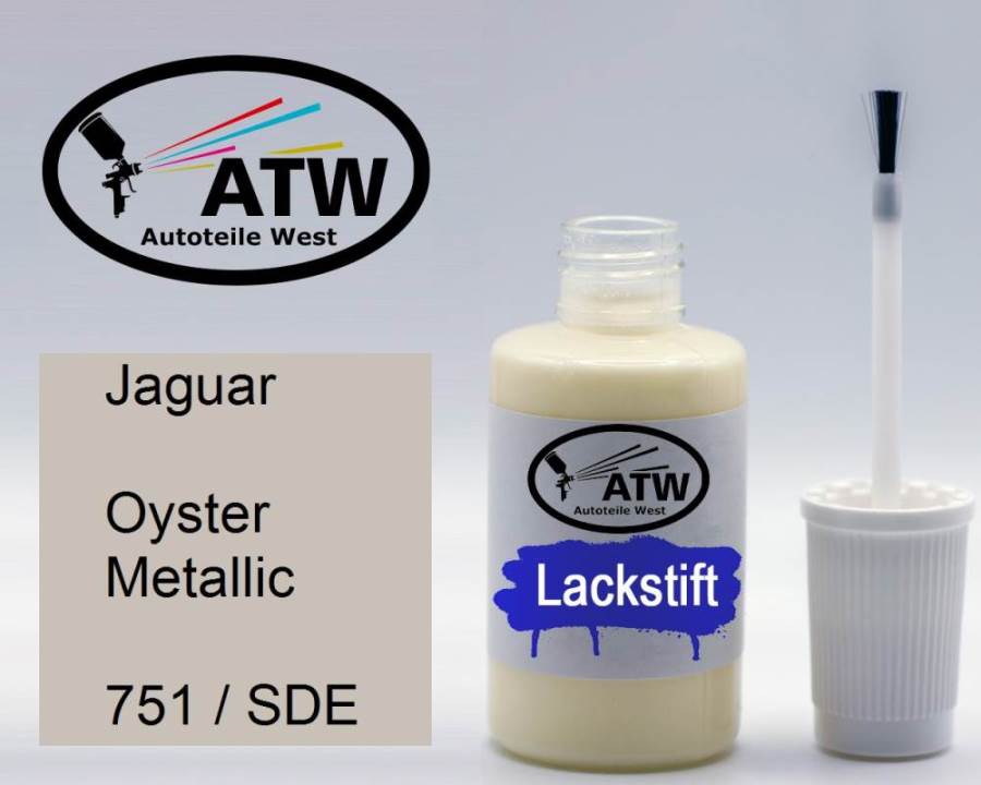 Jaguar, Oyster Metallic, 751 / SDE: 20ml Lackstift, von ATW Autoteile West.